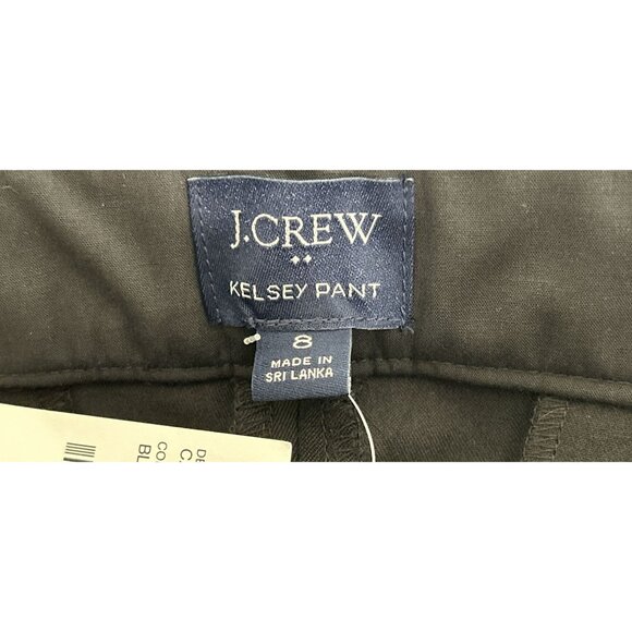 NWT!  J.Crew Kelsey flare pant black cotton blend Size 8 - Picture 6 of 9